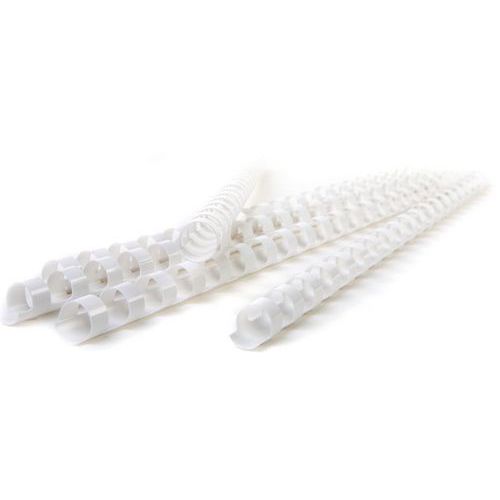 Pavo - Peigne de reliure plastique 28 mm blanc A4 - PVC - Pour perforelieuse