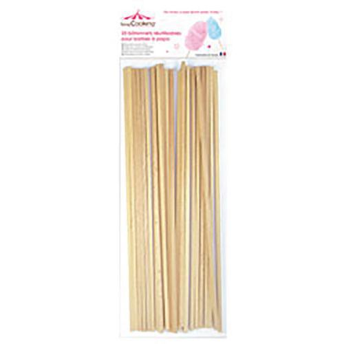 Lot De 25 Bâtons En Bois Pour Barbe À Papa