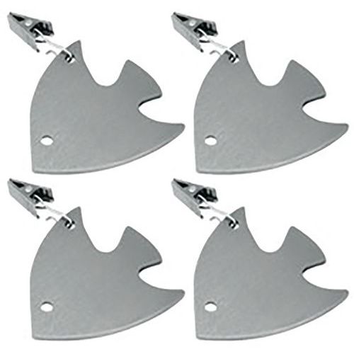 Lot De 4 Pendeloques Nappe Avec Pince En Inox