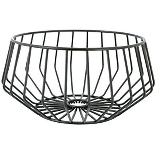 Panier à Fruits Noir Avec 27 Cm De Diamètre