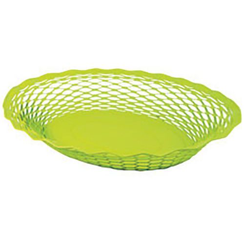 Corbeille Pain Vintage Ovale Vert Anis 25x18cm