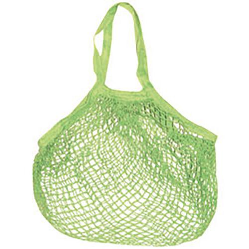 Sac Filet Coton De Couleur Vert Anis