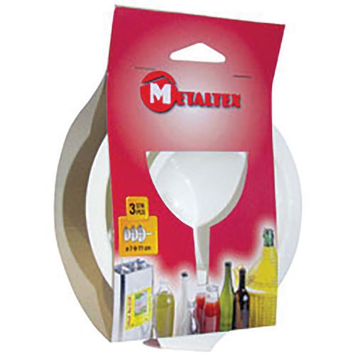 Lot De 3 Entonnoirs à Plastique 7 Et 9 Et 11cm