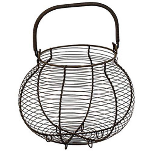 Panier à Motif Oeuf En Métal