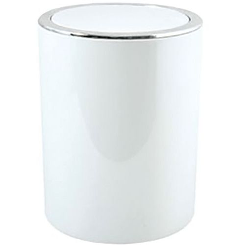 Poubelle Kamaka 6L Blanc ABS - Design Push-in - Idéale Salle de Bain