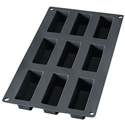 Moule Gourmet à Mini Cakes De 9 Cavités En Silicone Noir