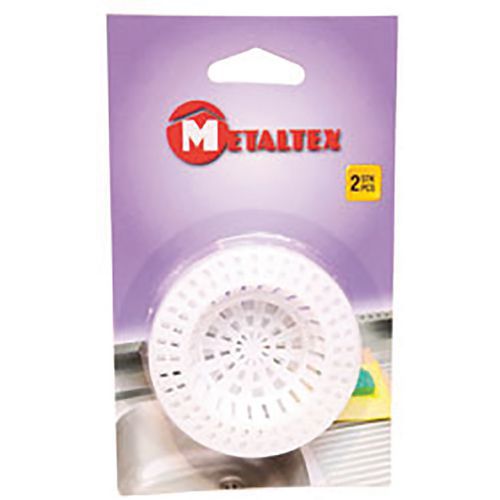 Lot de 2 filtres d'évier en plastique - Metaltex Lot de 2 filtres d'évier en plastique - Metaltex