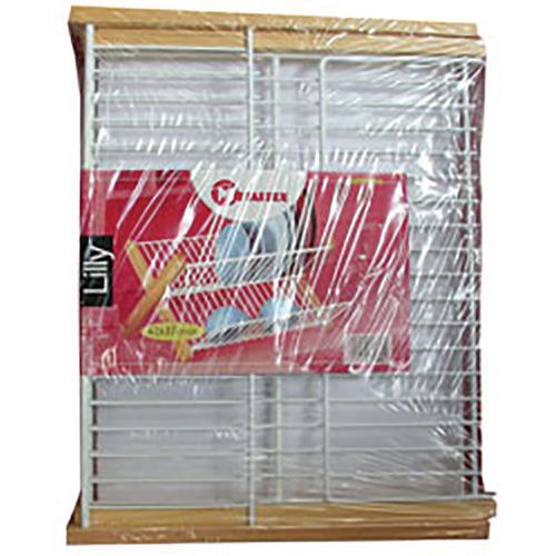 Egouttoir Pliable Avec Grille Et Cadre En Bois De Pin