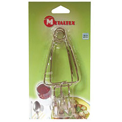 Lot De 2 Pinces à Escargots Chromé 16cm