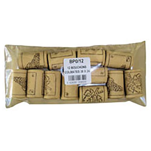 Sachet De 12 Bouchons En Liège Colmaté Pour Vin