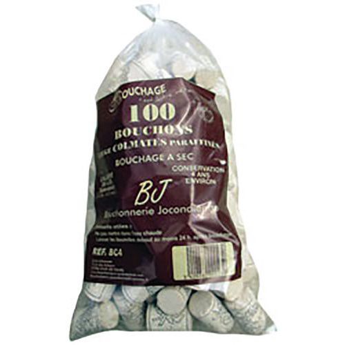 Bouchon Cylindrique En Liège Colmaté Pour Vin