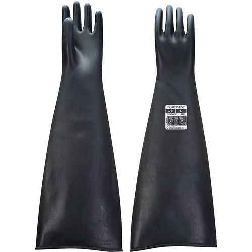 Gants De Manutention De Protection Chimique Manchette 60cm A803 11