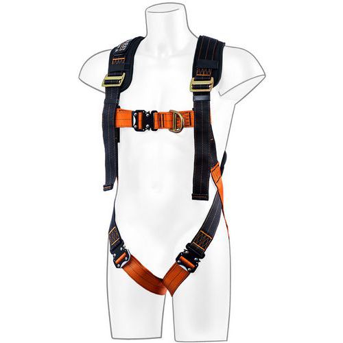 Portwest - Harnais Ultra 2 Points Noir/Orange - Tailles S/M/L - Protection Antichutes Éco-responsable