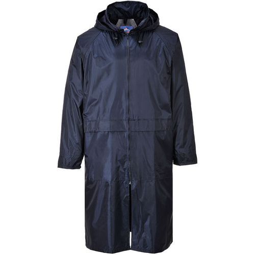 Manteau Long De Pluie Imperméable S438 Bleu Foncé Xxl