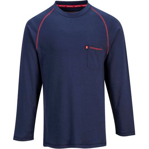 T-shirt Bizflame Encolure Ras Du Cou Fr01 - Bleu Foncé - S
