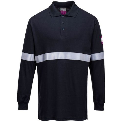 Polo Fr03 Antistatique Résistant Aux Flammes Xl Bleu Foncé