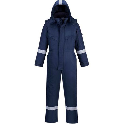 Combinaison Hiver Résistant Flamme Fr53 Bleu Foncé Xxl