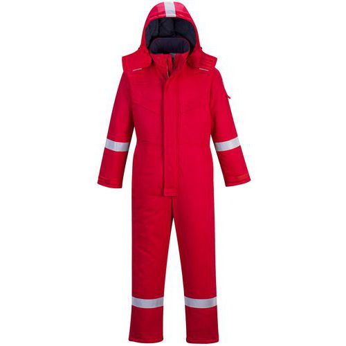 Combinaison Hiver Résistant Flamme Fr53 Rouge S