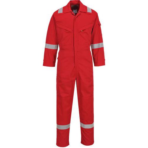 Combinaison Résistant Flamme Antistatique Fr28 Rouge M