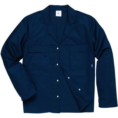 Veste De Travail Mayo 4 Poches C859 - Bleu Foncé - L