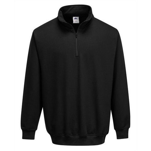 Sweatshirt Col Zippé Sorrento B309 - Noir - Xxl