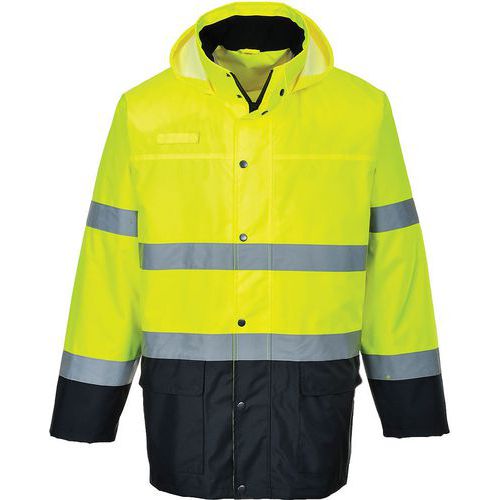 Veste De Pluie Haute-visibilité Bicolore S166 Bleu/jaune M