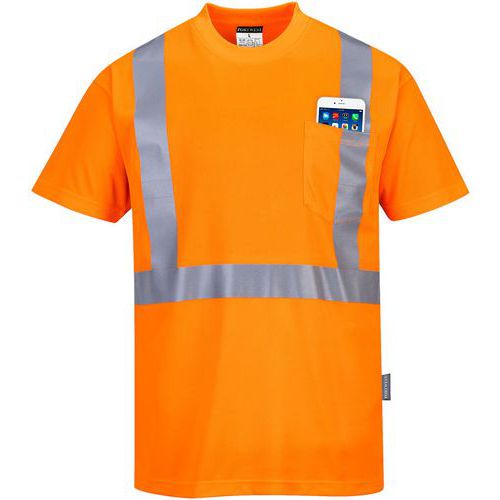 T-shirt Haute-visibilité Avec Poche S190 Orange Xxl