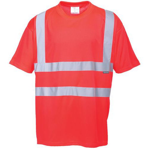 T-shirt Haute-visibilité Manches Courtes S478 Rouge M