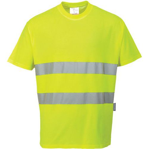 T-shirt Haute-visibiltié Coton S172 Jaune Xxl