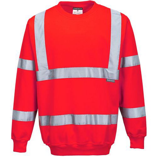Sweatshirt Haute Visibilité Classe 3 B303 Rouge Xxl
