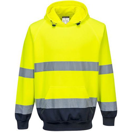 Portwest - Sweatshirt Haute Visibilité à Capuche B316 Jaune 3XL - Coton Polyester Oeko-Tex
