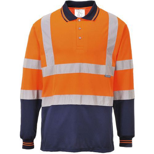 Polo Haute Visibilité Manches Longues S279 Orange 3xl
