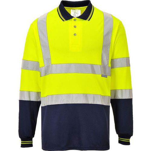 Polo Haute Visibilité Manches Longues S279 Jaune S