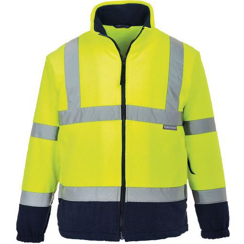 Veste Polaire Haute Visibilité Bicolore F301 Bleu/jaune M
