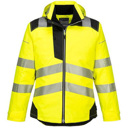 Parka Haute-visibilité Pw3 T400 Noir/jaune L