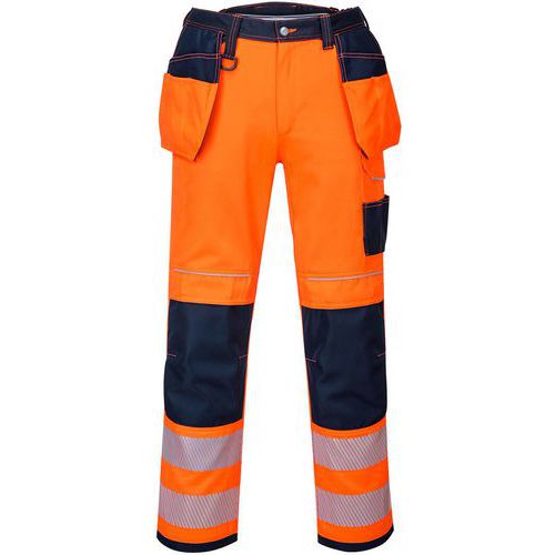 Pantalon Haute-visibilité Pw3 T501 Bleu/orange 46