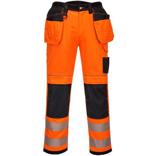 Pantalon Haute-visibilité Pw3 Courtes T501 Noir/orange 46