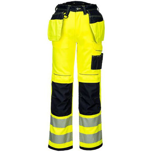 Pantalon Haute-visibilité Pw3 T501 Noir/jaune 42
