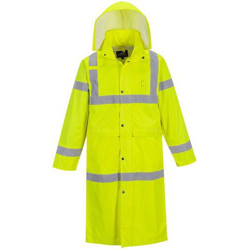 Manteau De Pluie Haute-visibilité Long H445 Jaune Xxxl
