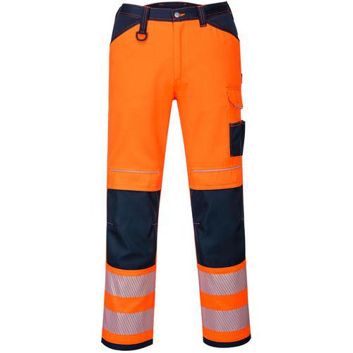 Pantalon Pw3 Haute Visibilité Work Pw340 Bleu/orange 33
