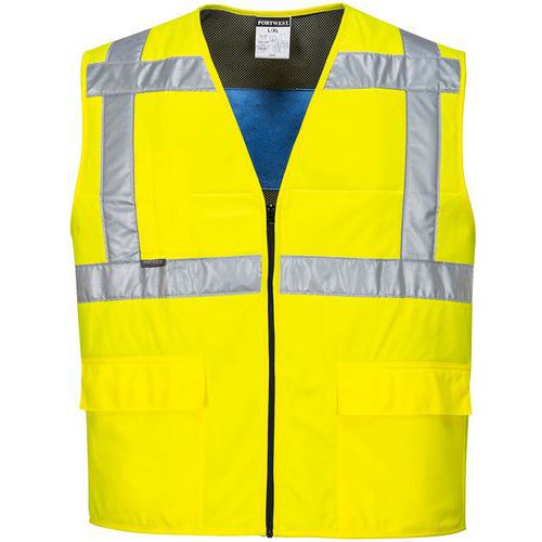 Gilet Haute-visibilité Rafraîchissant Cv02 Jaune Xxxl
