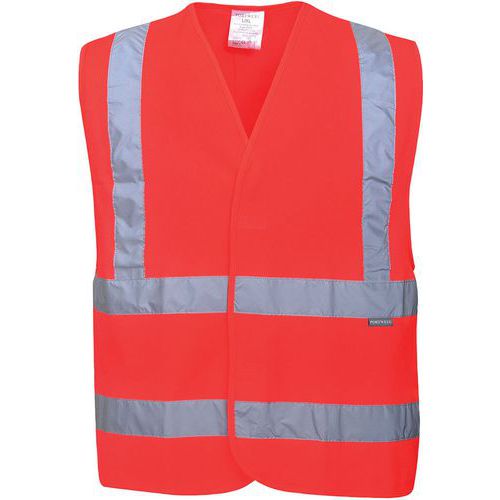 Gilet Haute-visibilité Double Ceinture C470 Rouge Xxxl