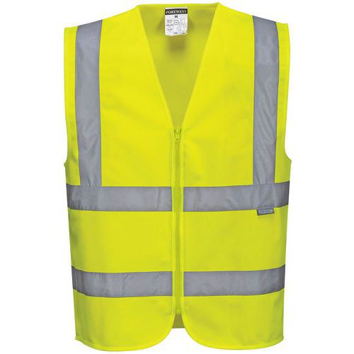 Gilet Haute-visibilité Avec Zip C375 Jaune L