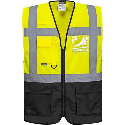 Gilet Haute-visibilité Executive Warsaw C476 Noir/jaune M