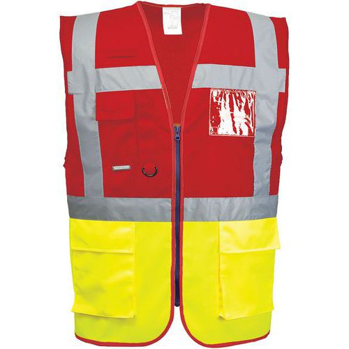 Gilet Haute-visibilité Executive Paris C276 Rouge/jaune Xl