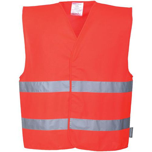 Gilet Haute-visibilité Double Bande C474 Rouge L