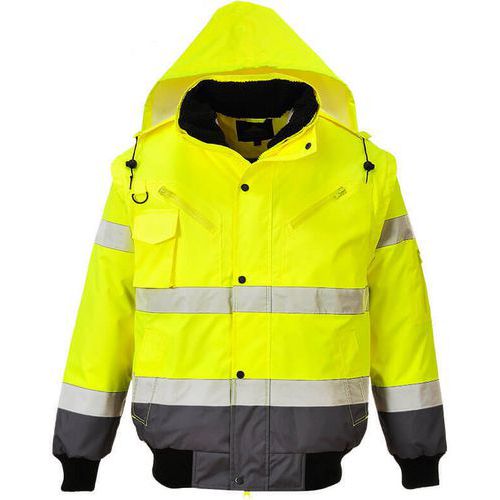Blouson Haute-visibilité Bicolore C465 Gris/jaune Xxxl