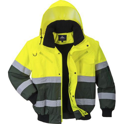 Blouson Bomber Haute-visibilité X C565 Vert/jaune Xxxl