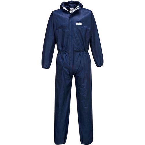 Portwest - Combinaison BizTex SMS Type 5/6 ST30 - Bleu Foncé Taille L - Protection et Confort Éco-responsable