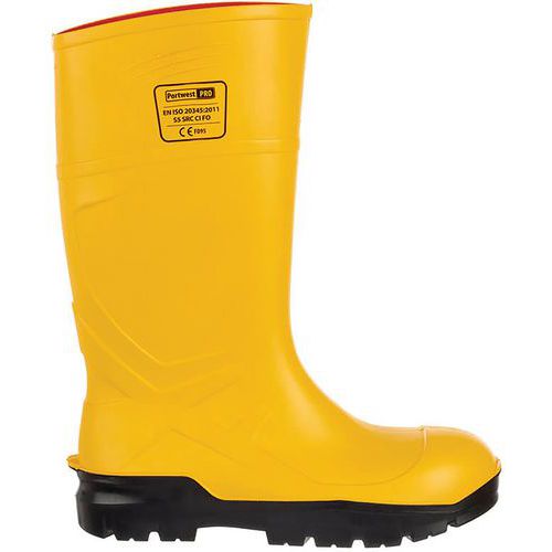 Botte De Sécurité Imperméable En Pu S5 Ci Fo Fd95 Jaune 47